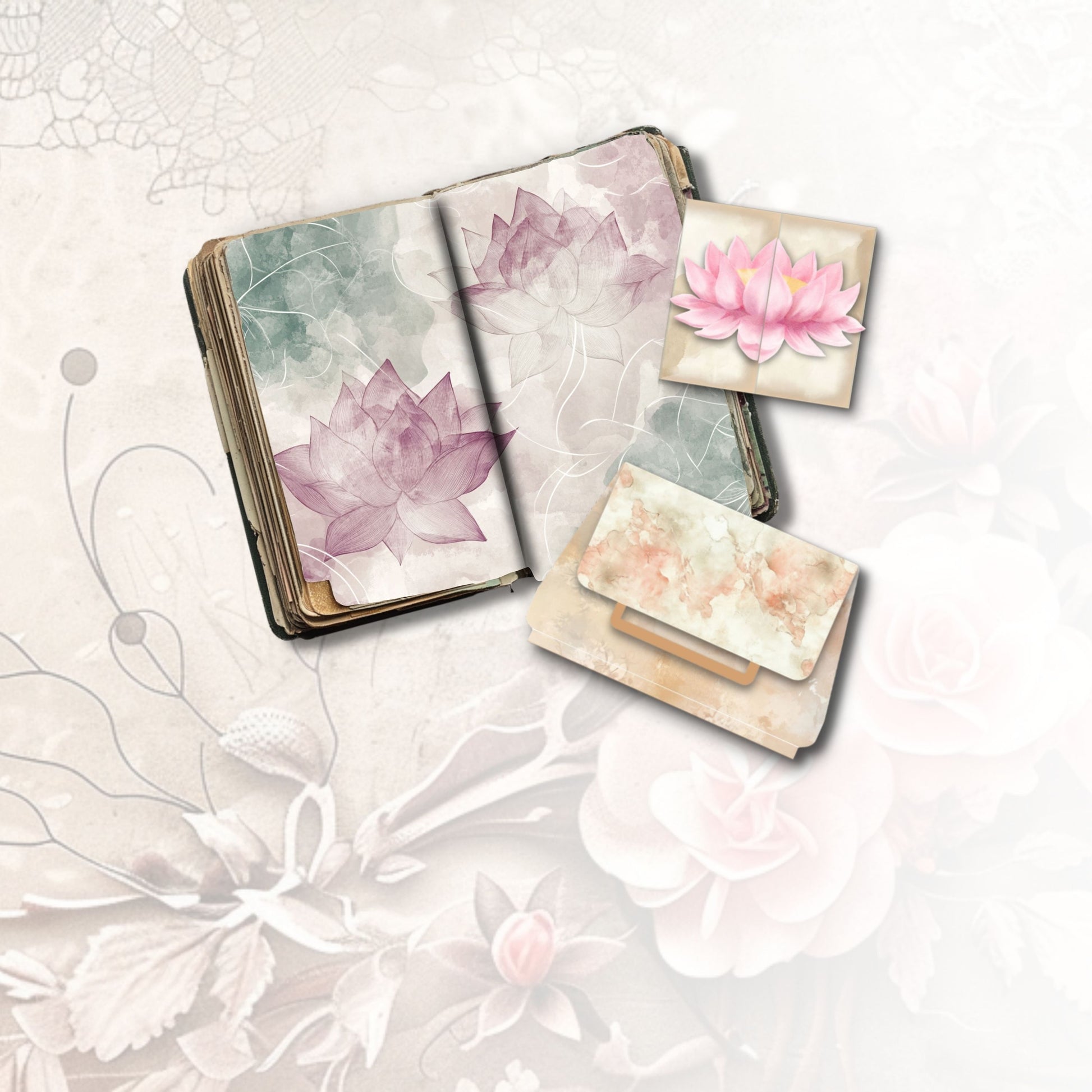 Lotus Awakening Junk Journal Kit