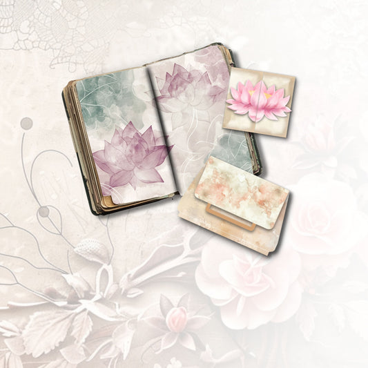 Lotus Awakening Junk Journal Kit