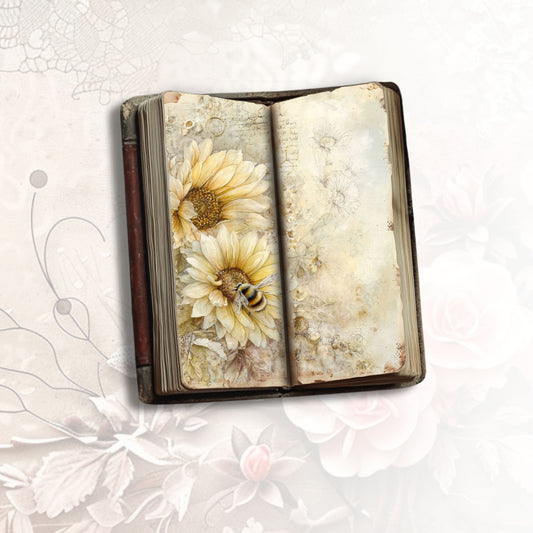 Honey Garden Tall Journal Pages