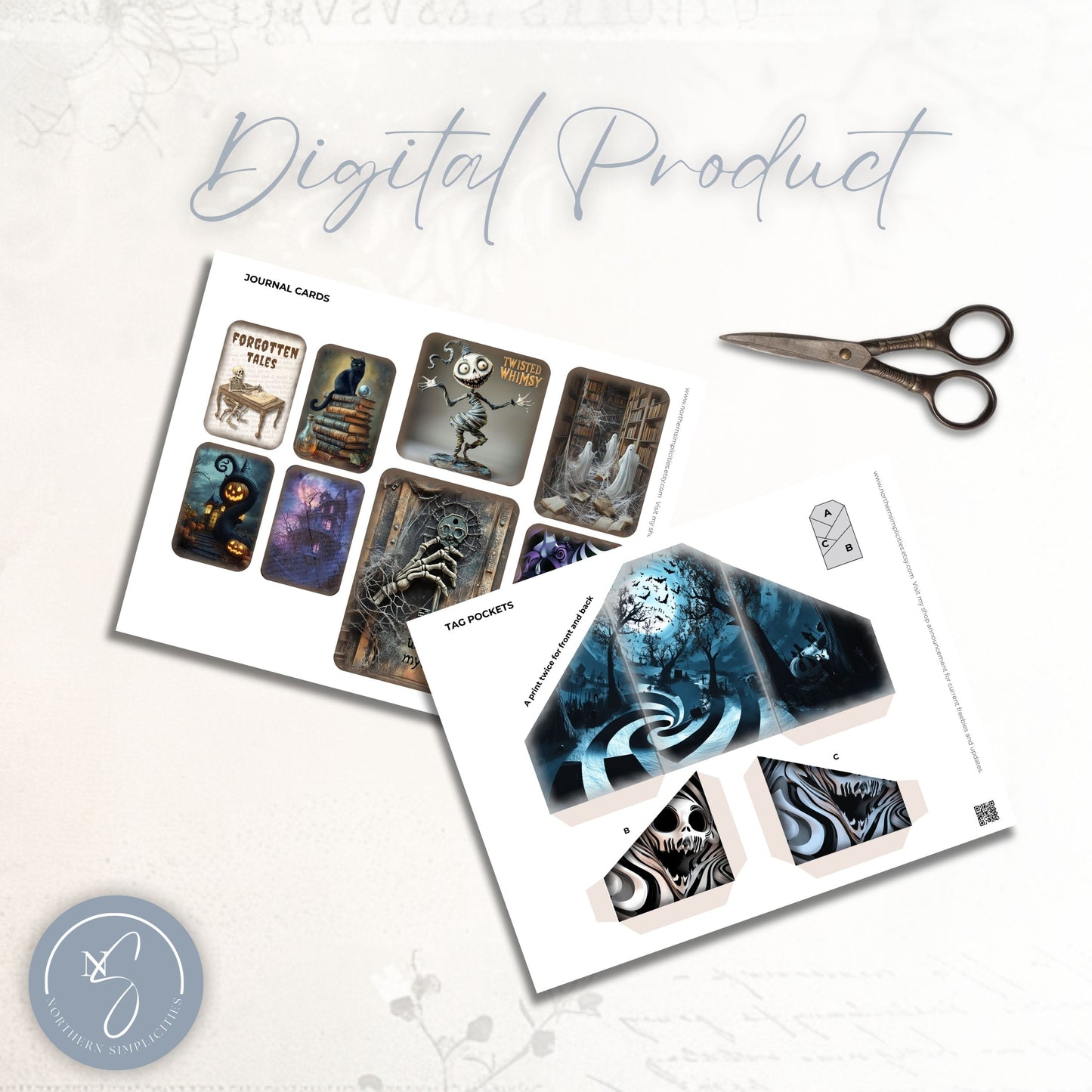 Spooky Reflections Gothic Journal Cards & Envelopes