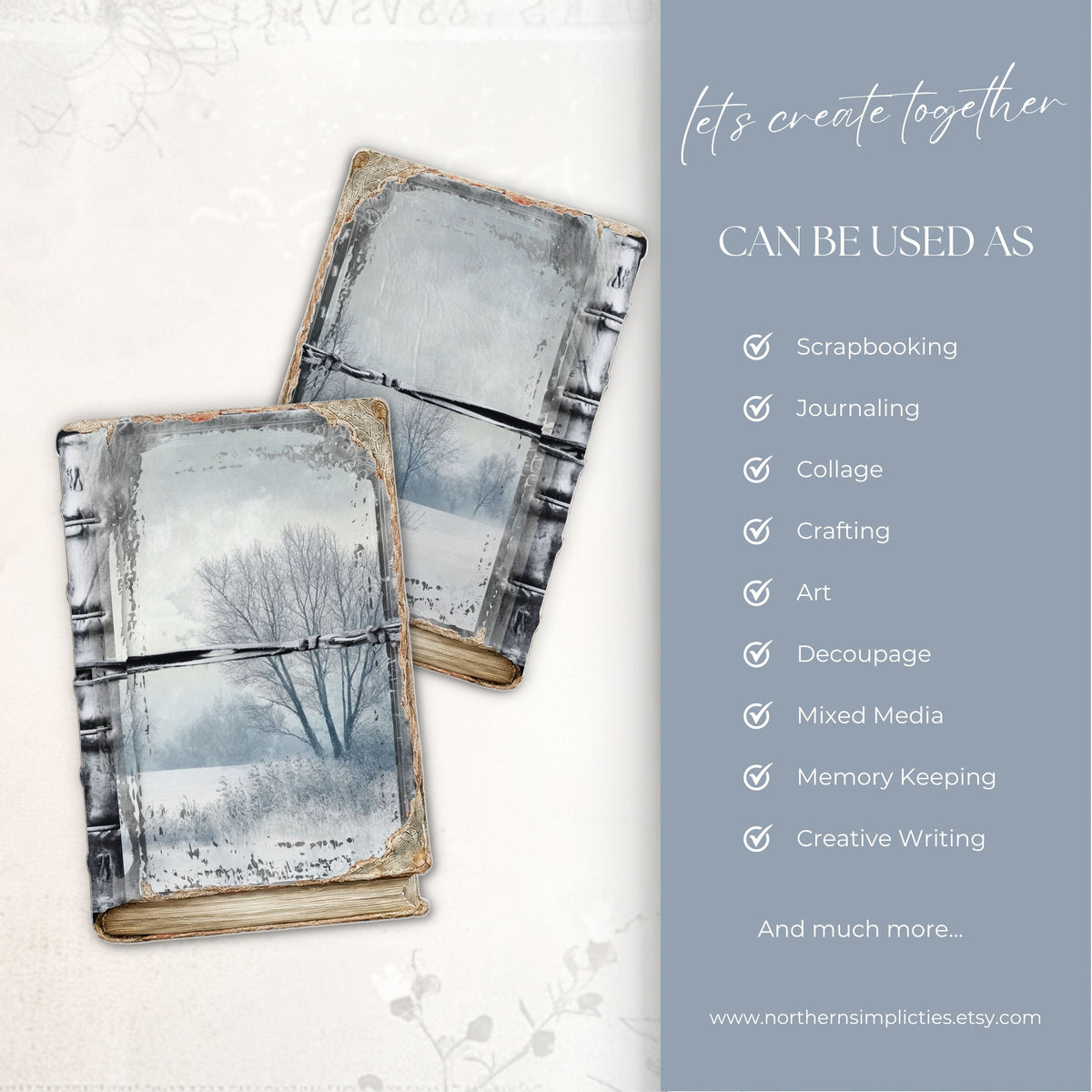Frosted Elegance Journal Cover