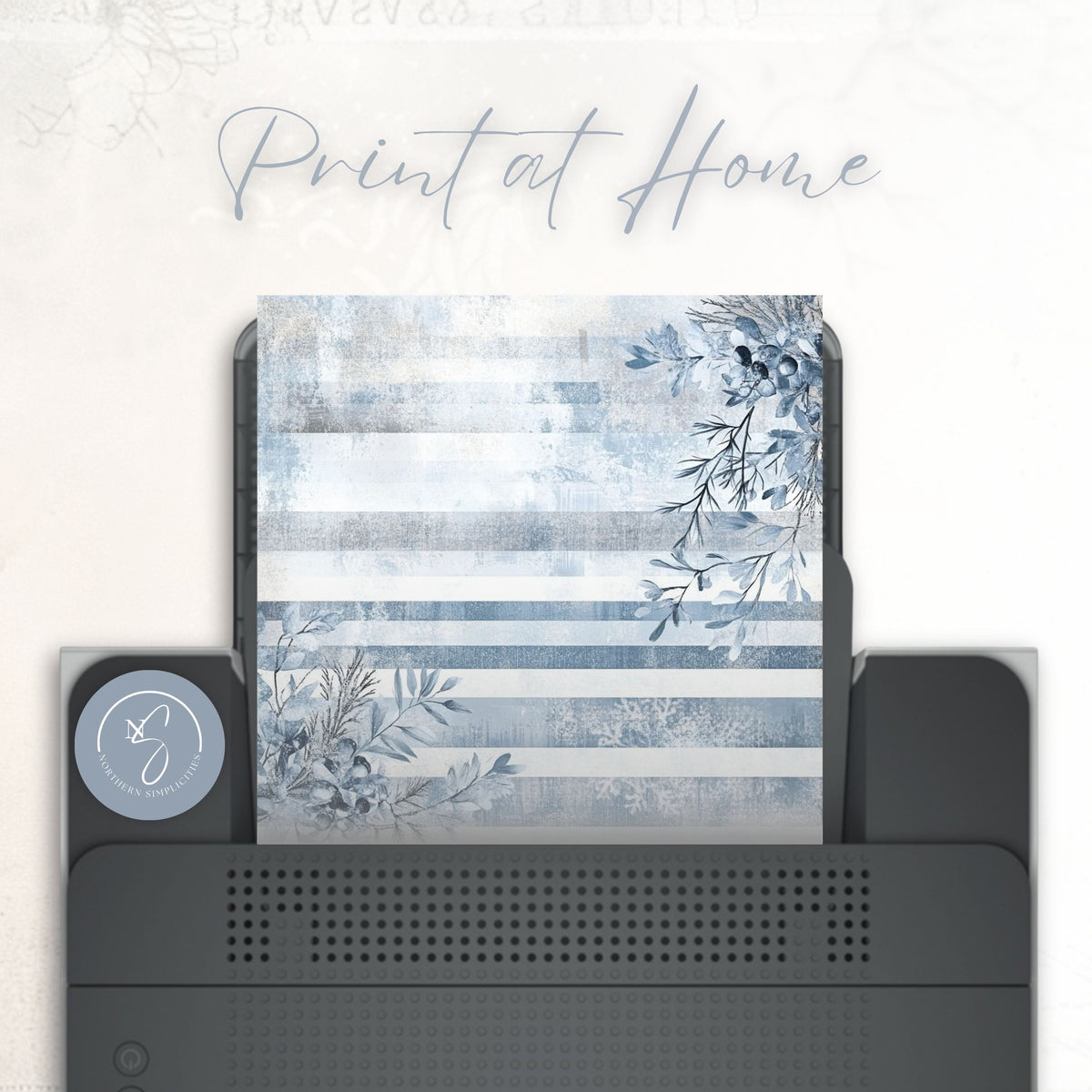 Frosted Elegance Digital Papers