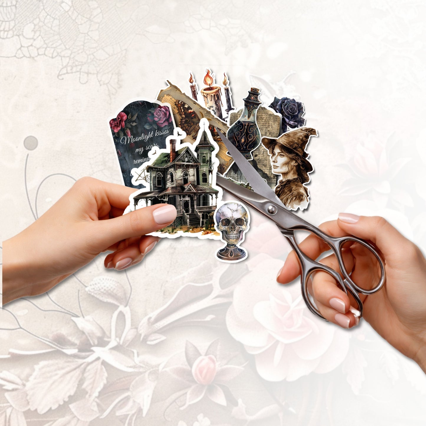 Haunted Blooms Fussy Cuts