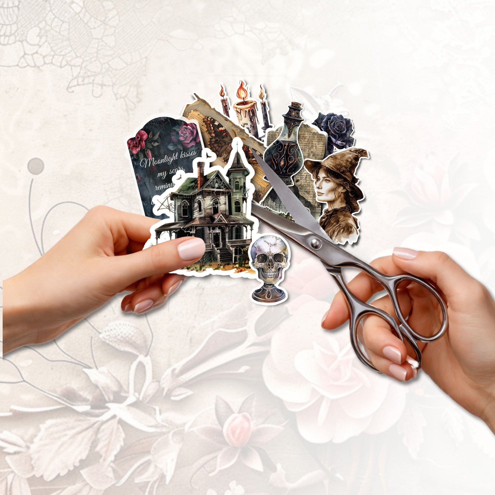 Haunted Blooms Fussy Cuts