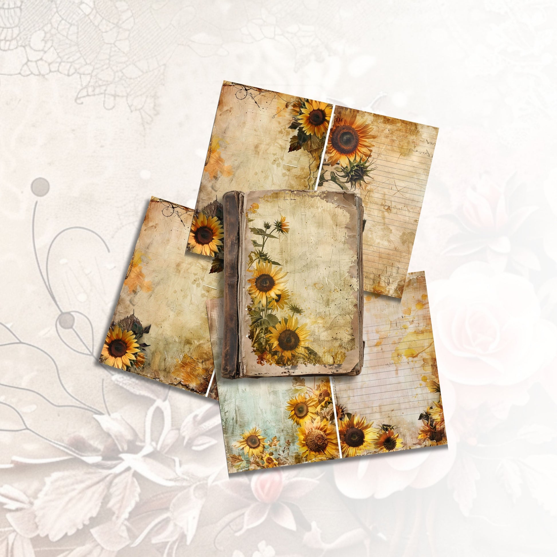 Sunflower Bliss Journal Papers