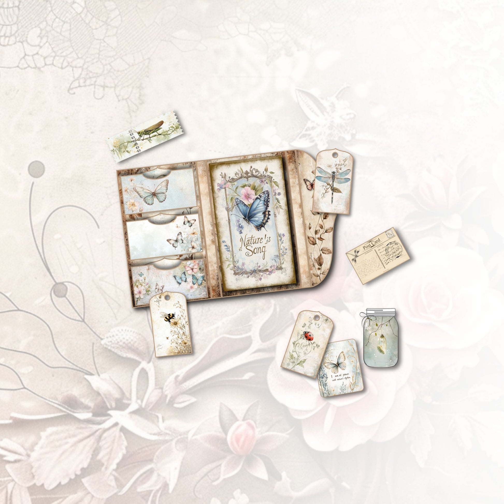 Nature’s Song Junk Journal Folio Kit