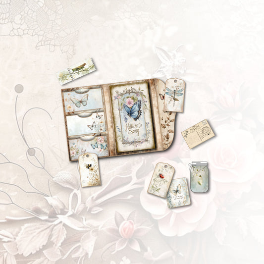 Nature’s Song Junk Journal Folio Kit
