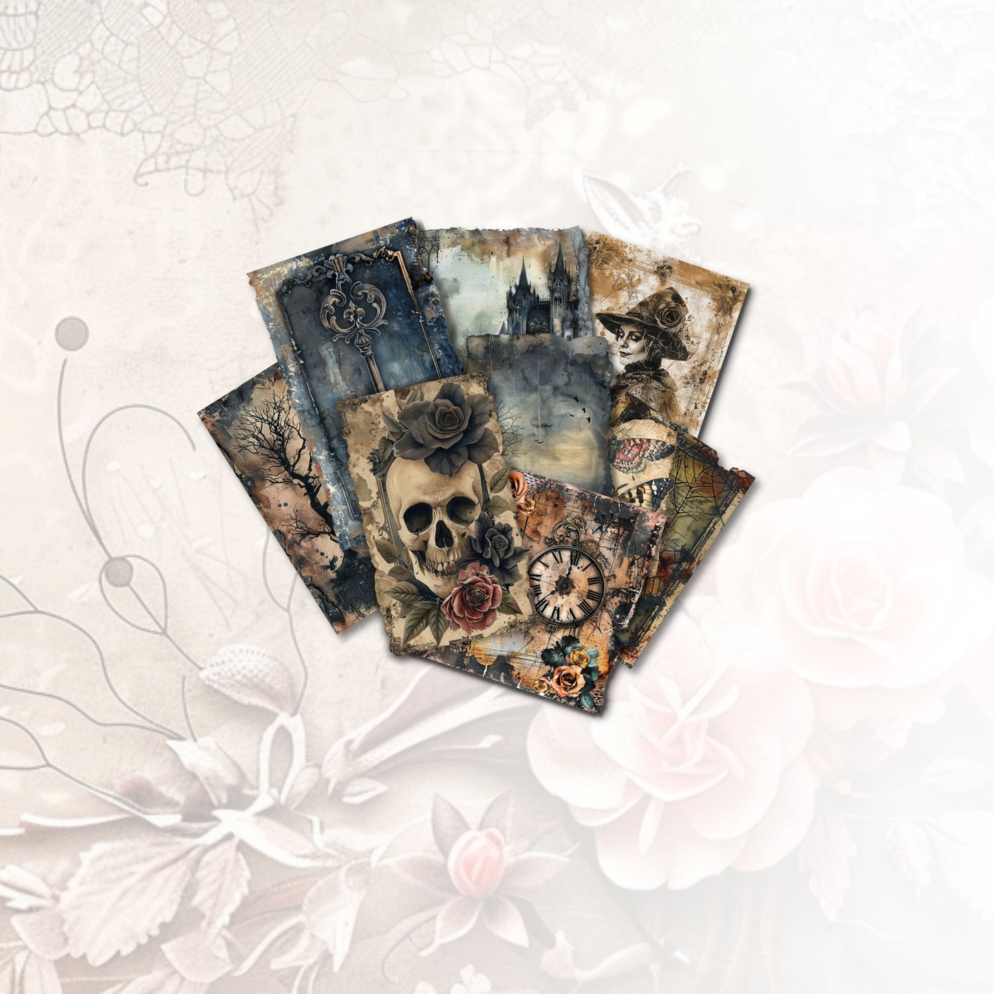 Haunted Blooms Journal Cards & Envelopes