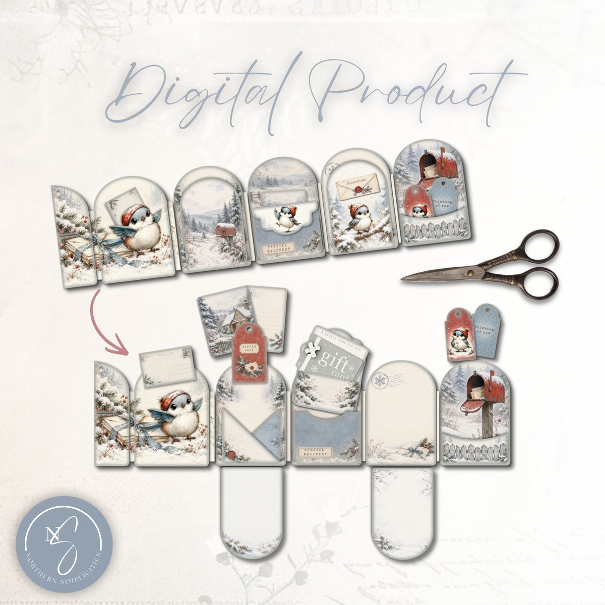 Winter Post Flip-Out Book