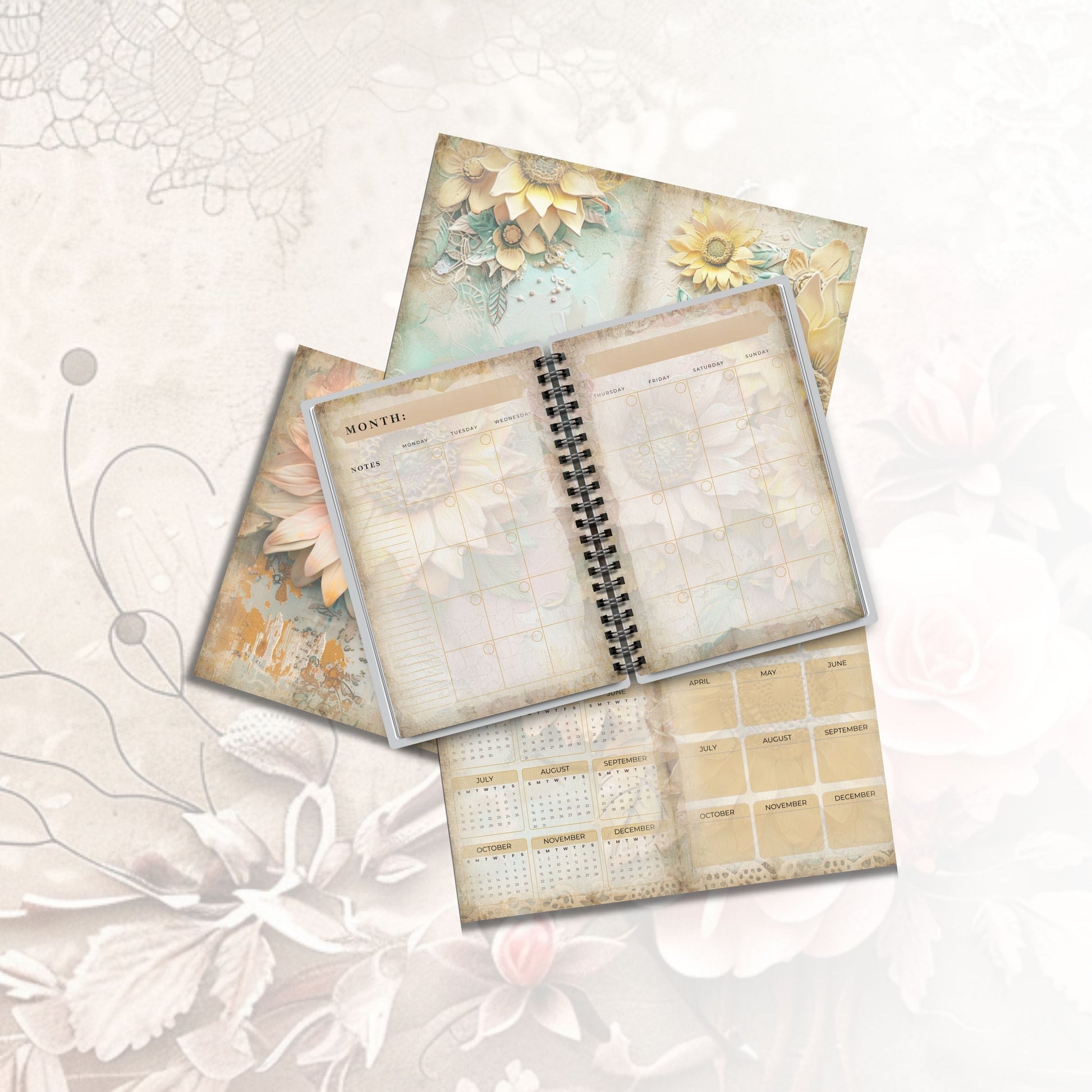 Sunflower Bliss Junk Planner