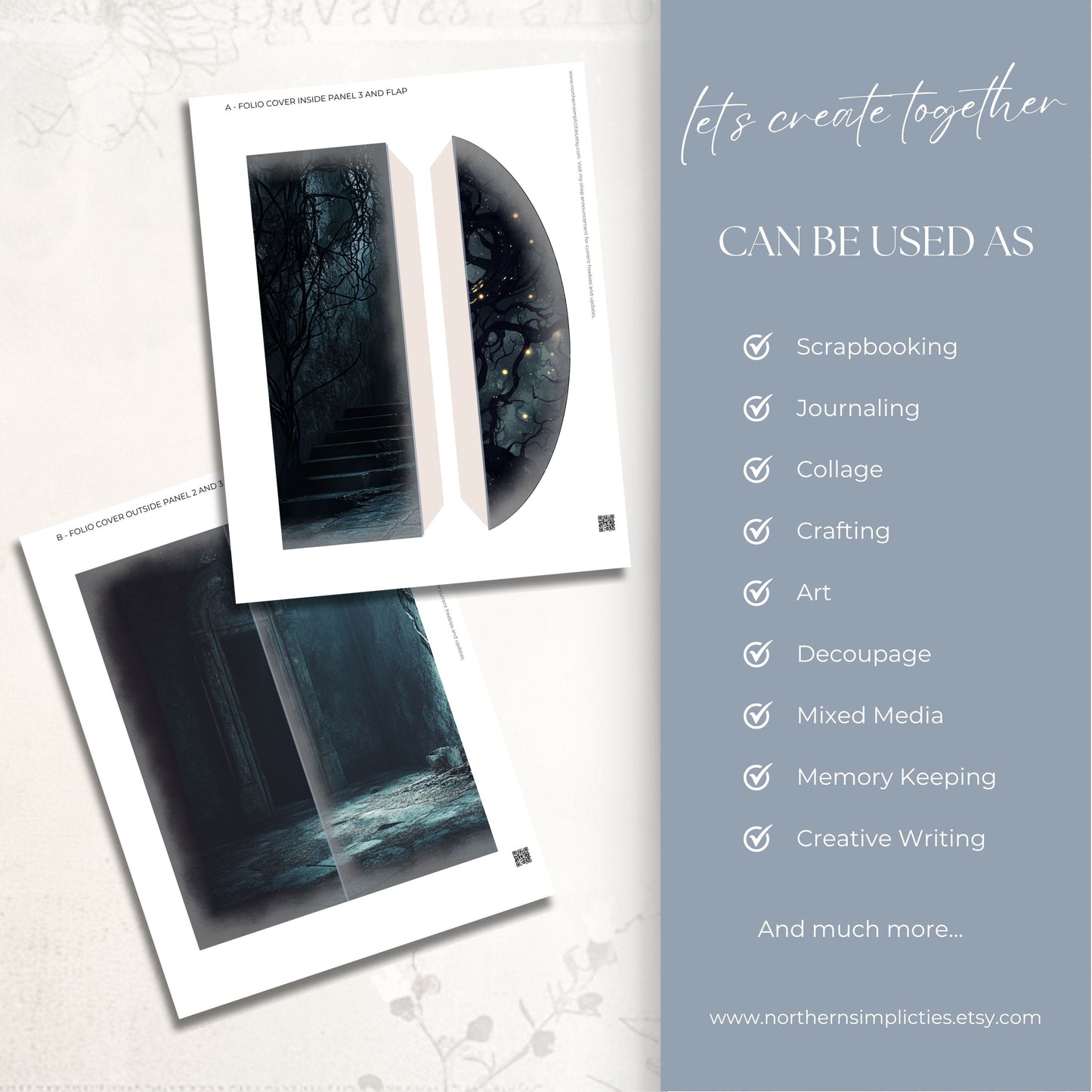 Gothic Fae Tall Folio