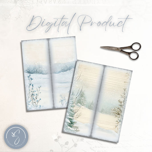 Frosted Elegance Tall Journal Pages