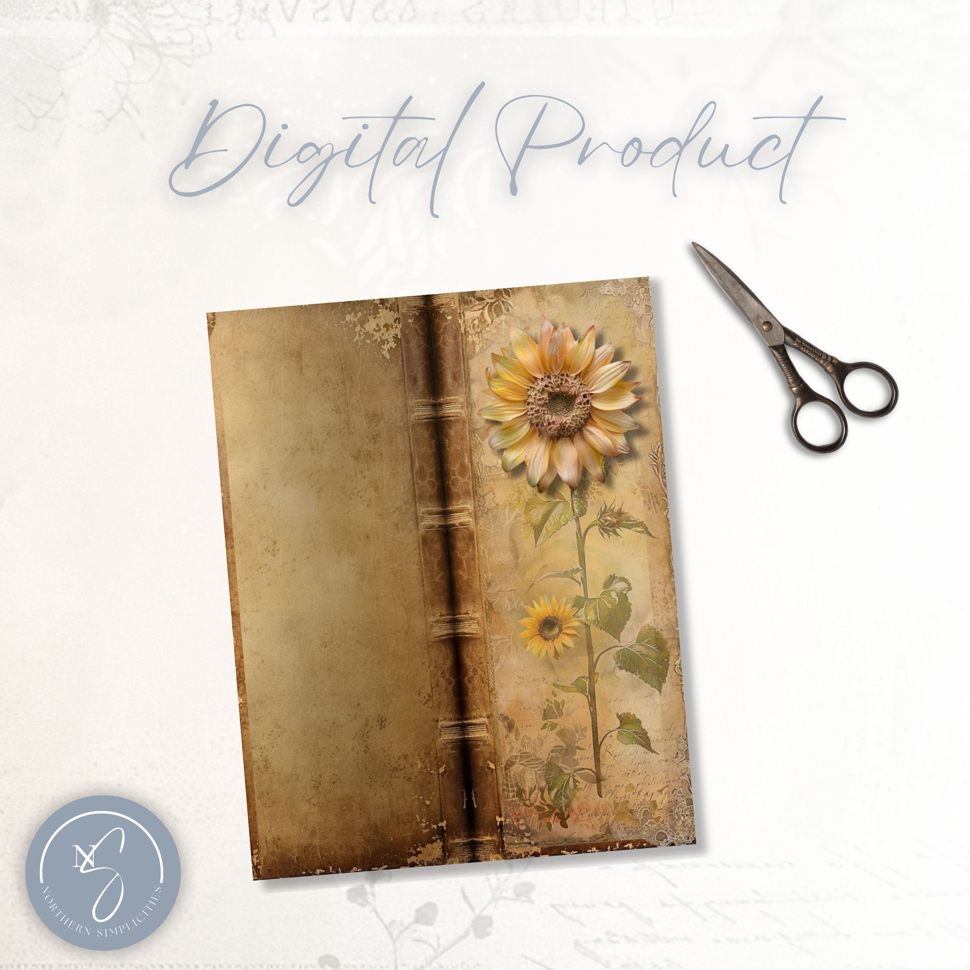 Sunflower Bliss Tall Journal Cover