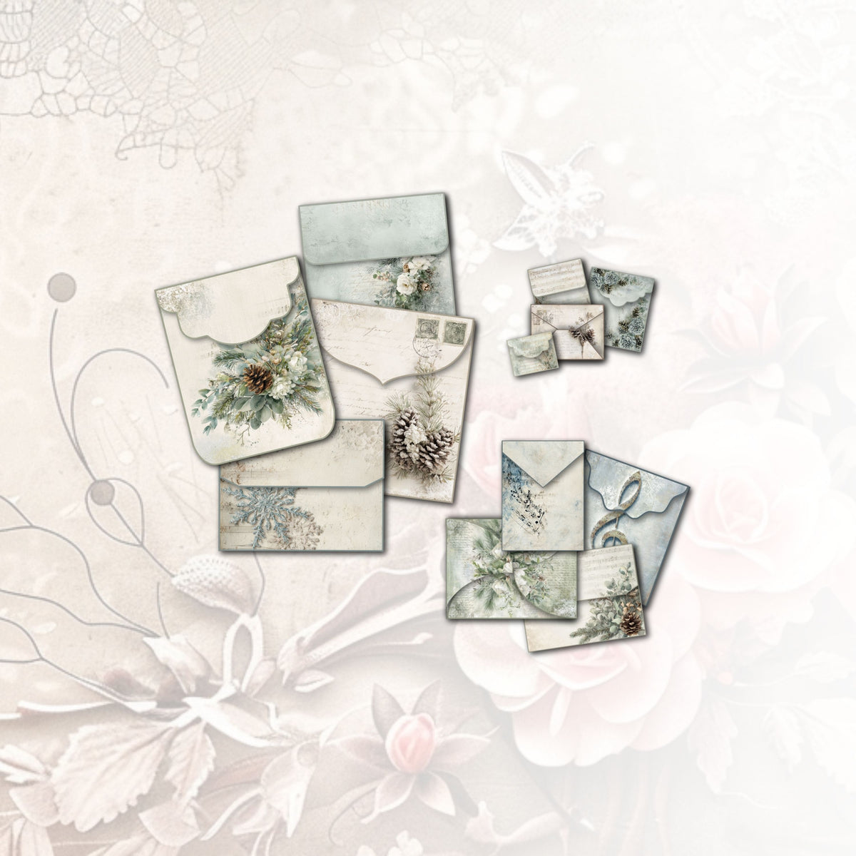 Winter Melodies Envelopes