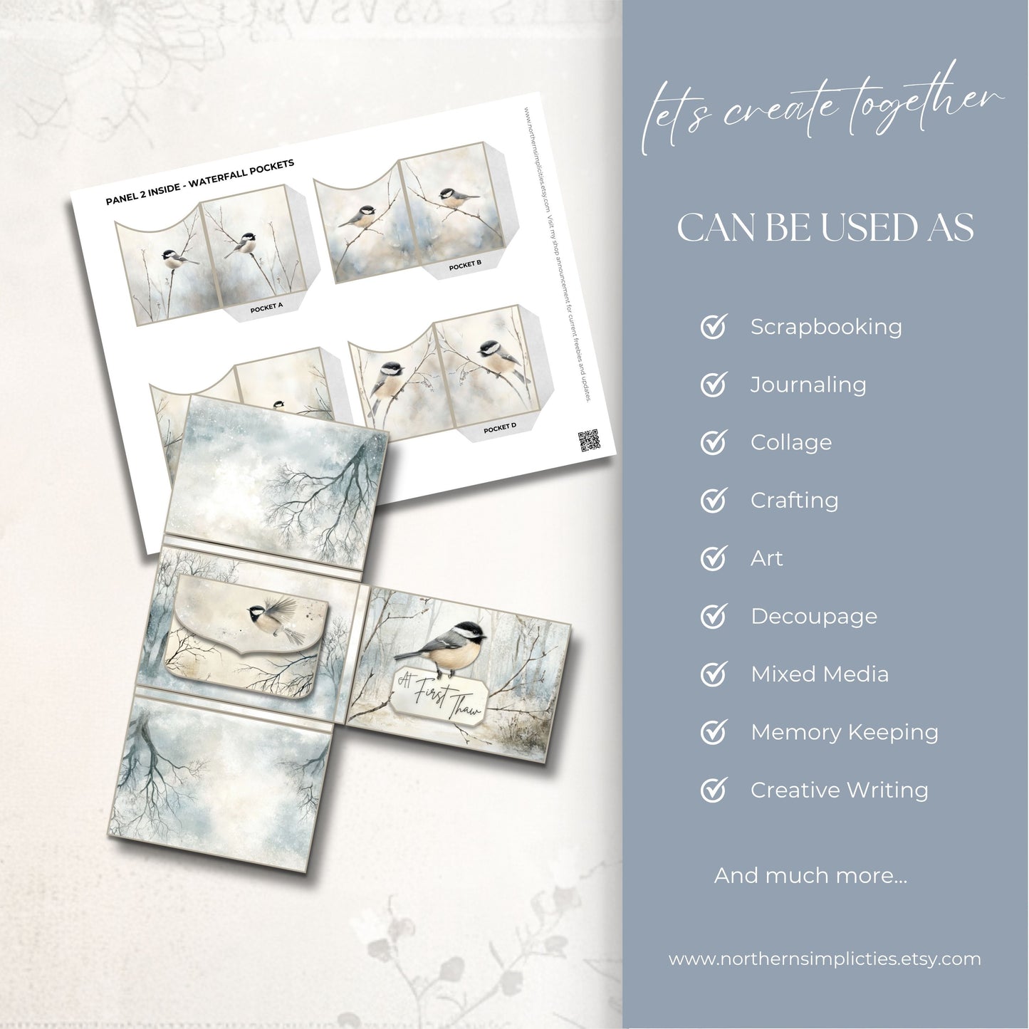 Silver Visitor Waterfall Folio Kit