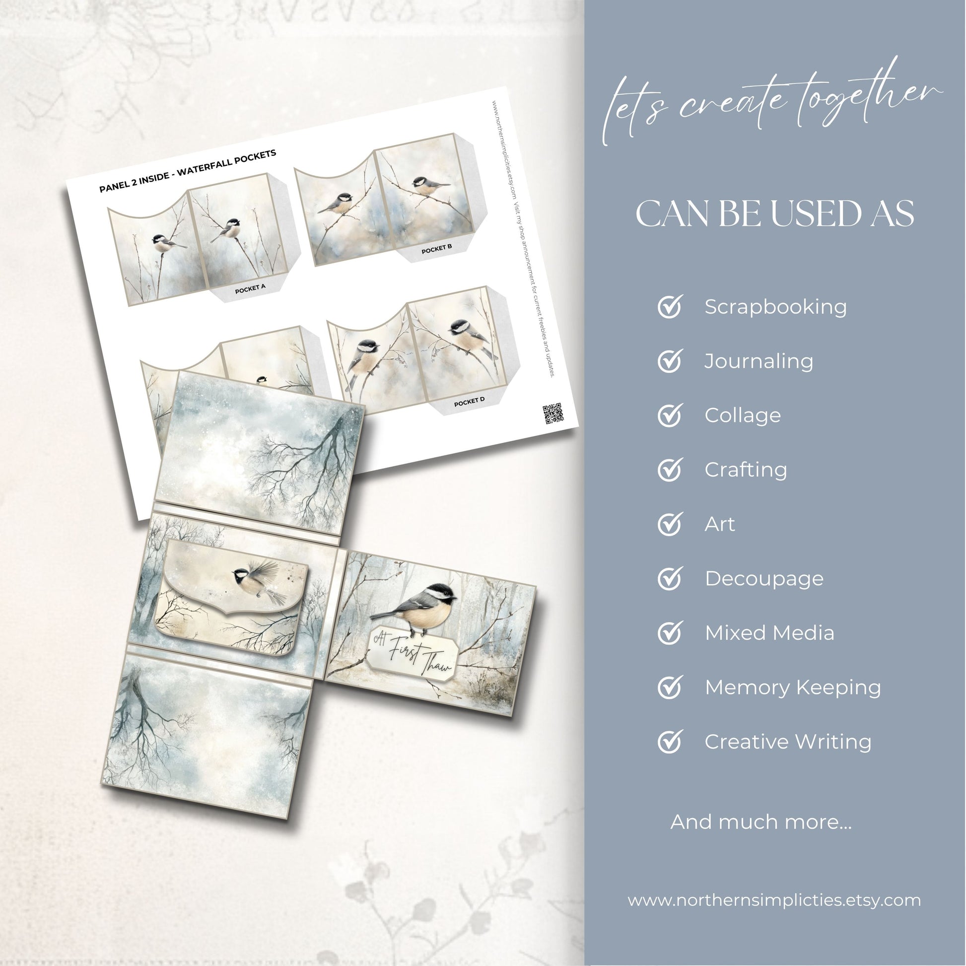Silver Visitor Waterfall Folio Kit