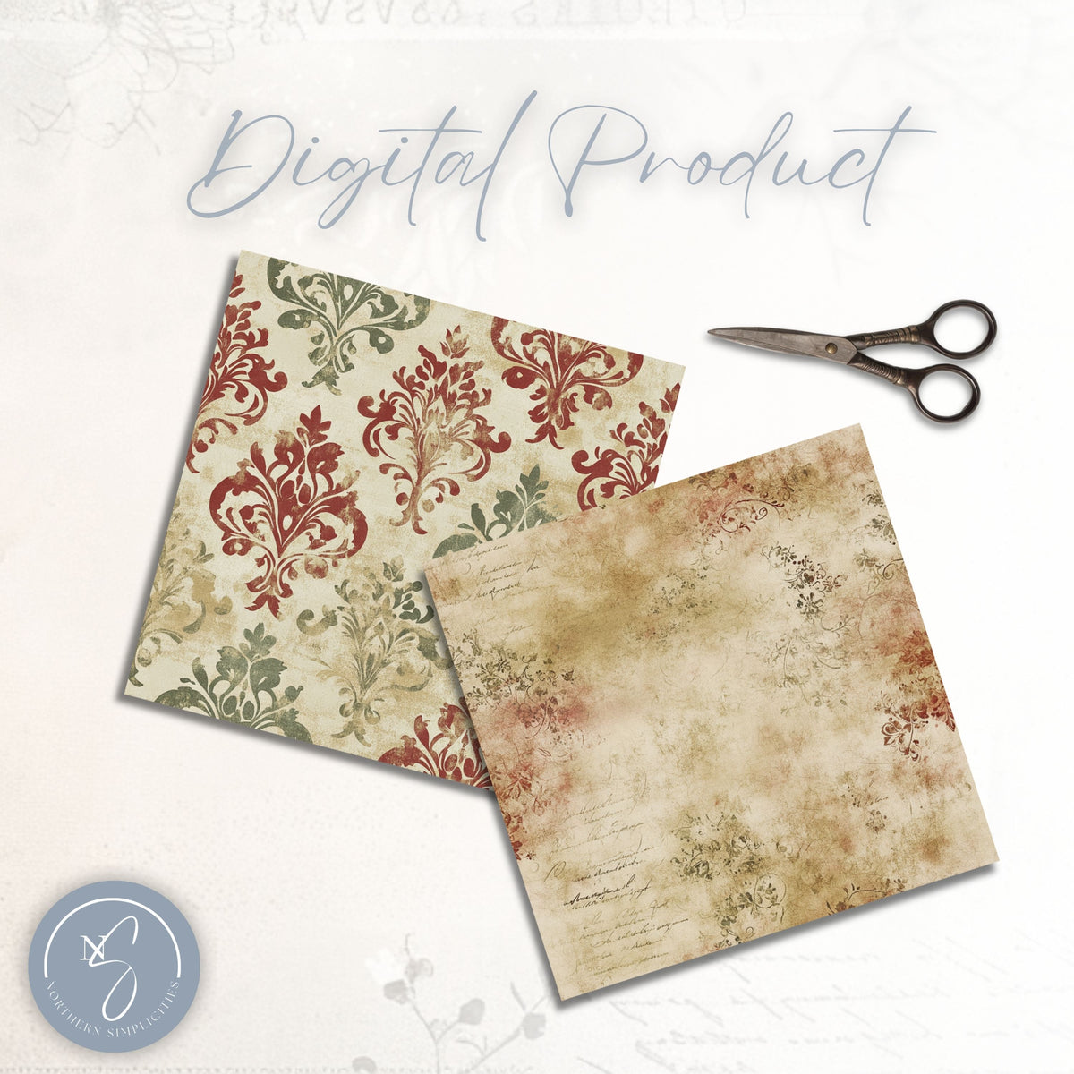 Poinsettia Perfection Seamless Papers