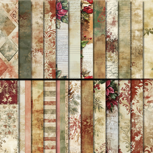 Poinsettia Perfection Seamless Papers