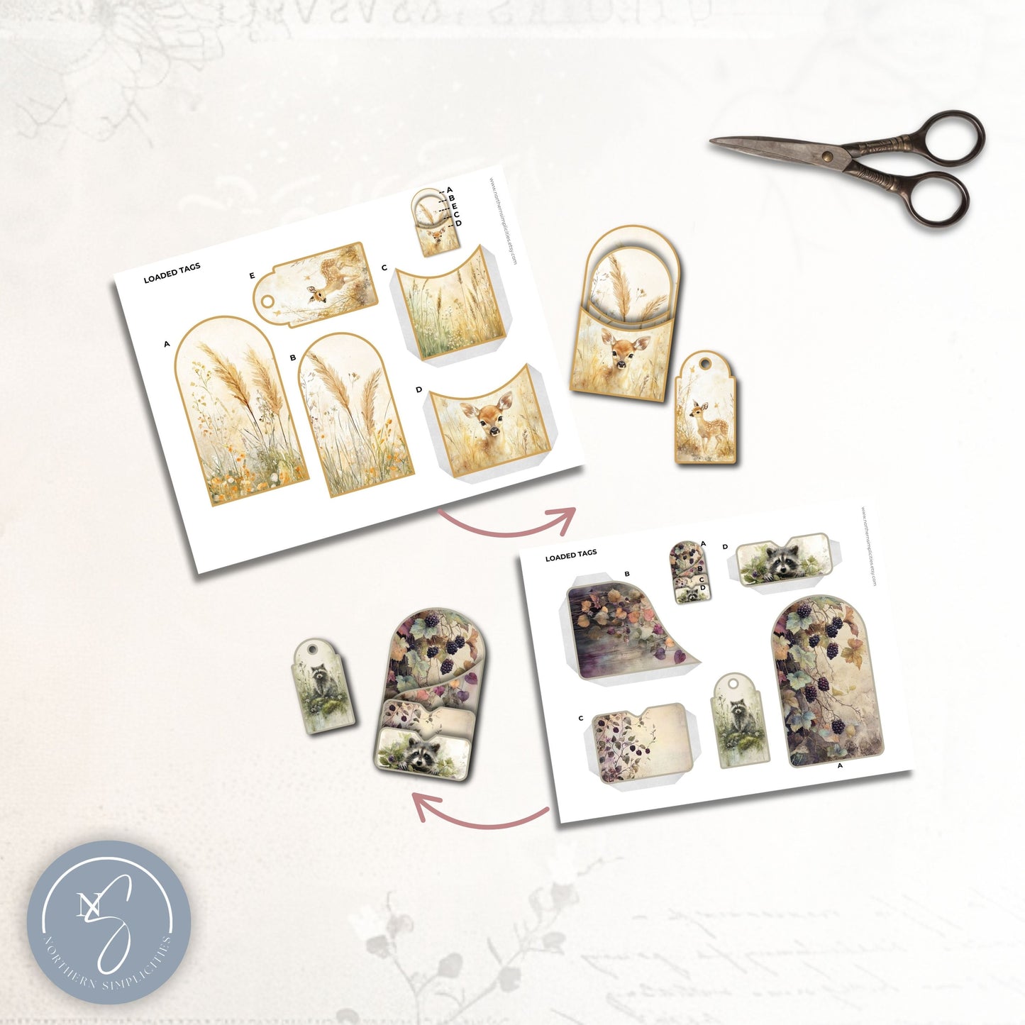 Wandering Meadow Loaded Tags