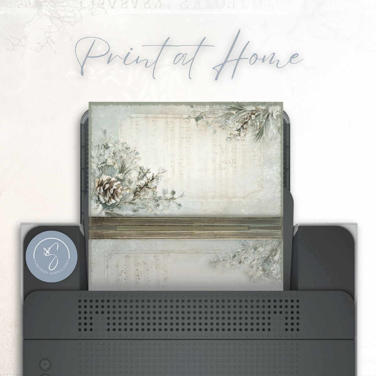 Winter Melodies Journal Cover
