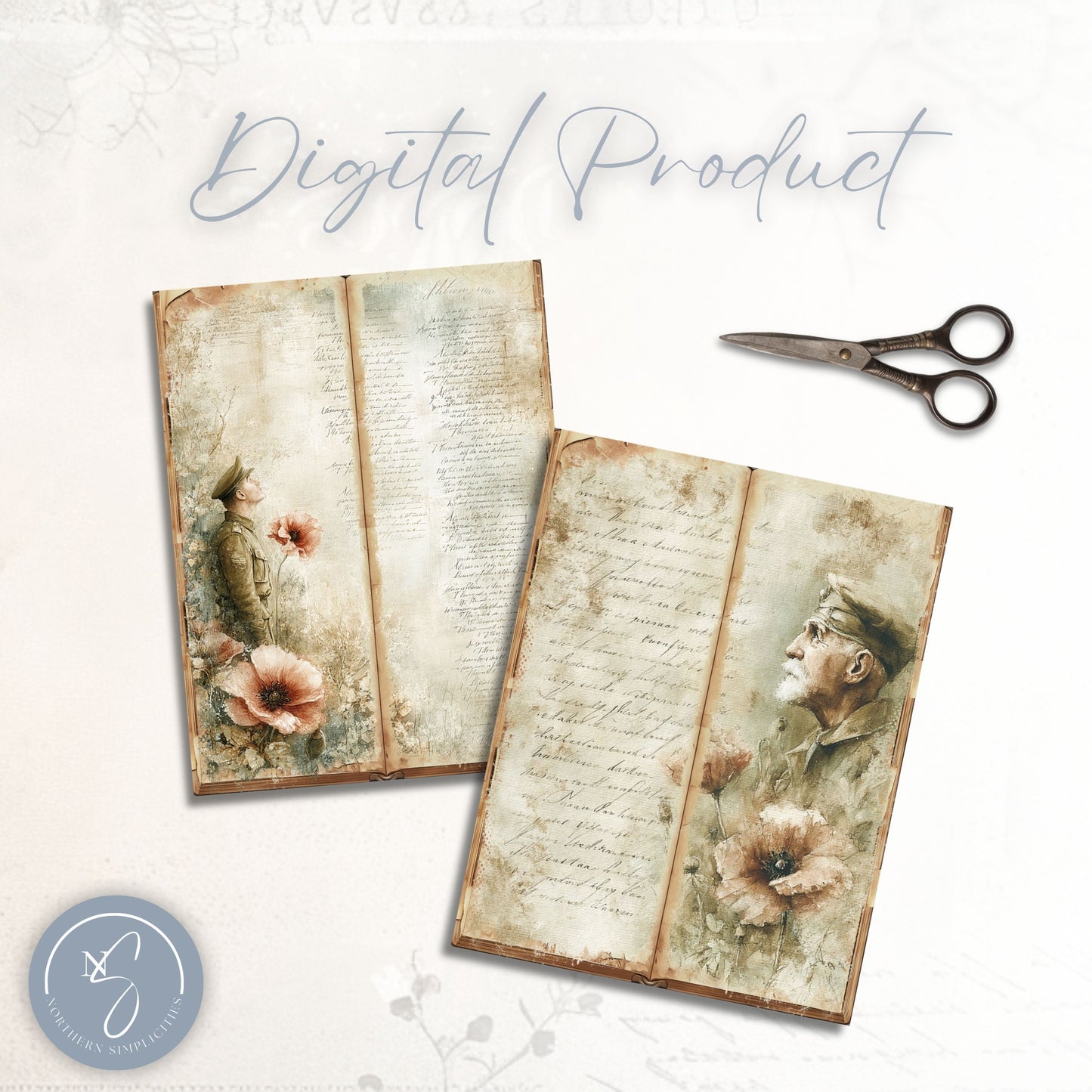Silent Valor Tall Journal Pages