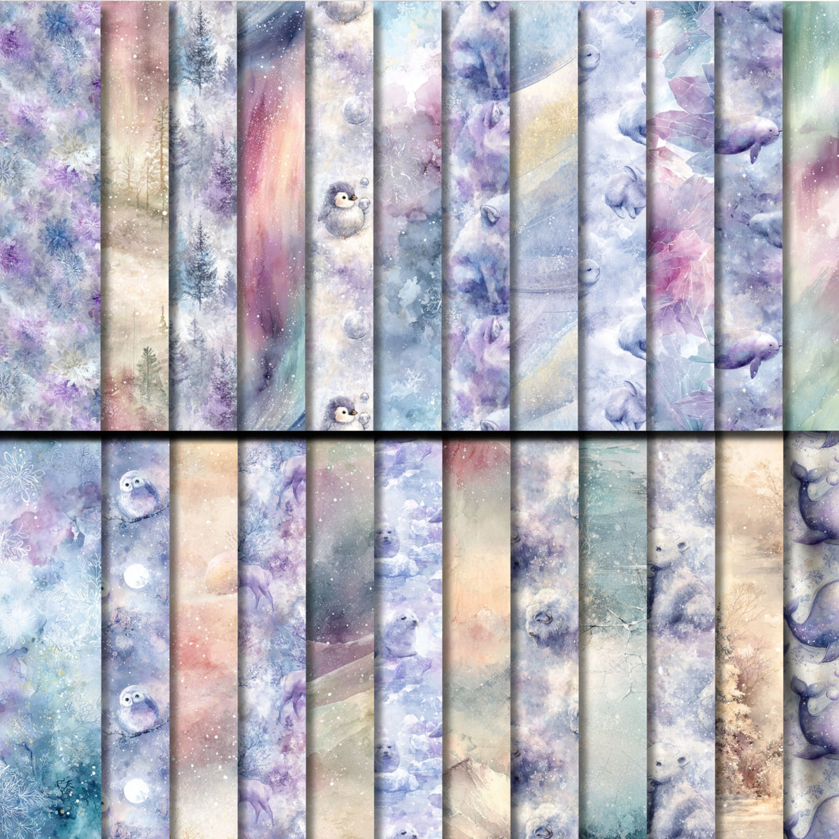 Arctic Kiss Seamless Papers