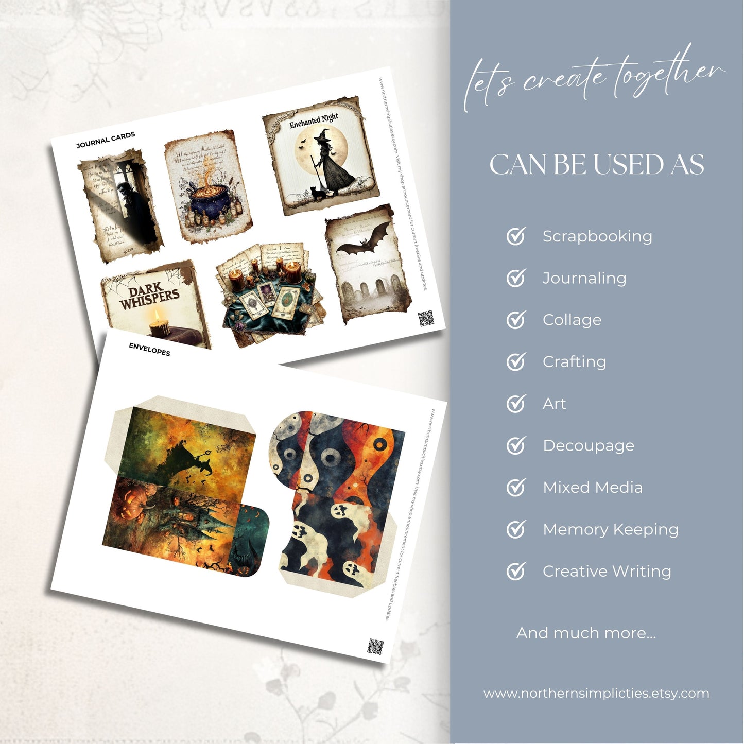Spooky Reflections Gothic Journal Cards & Envelopes