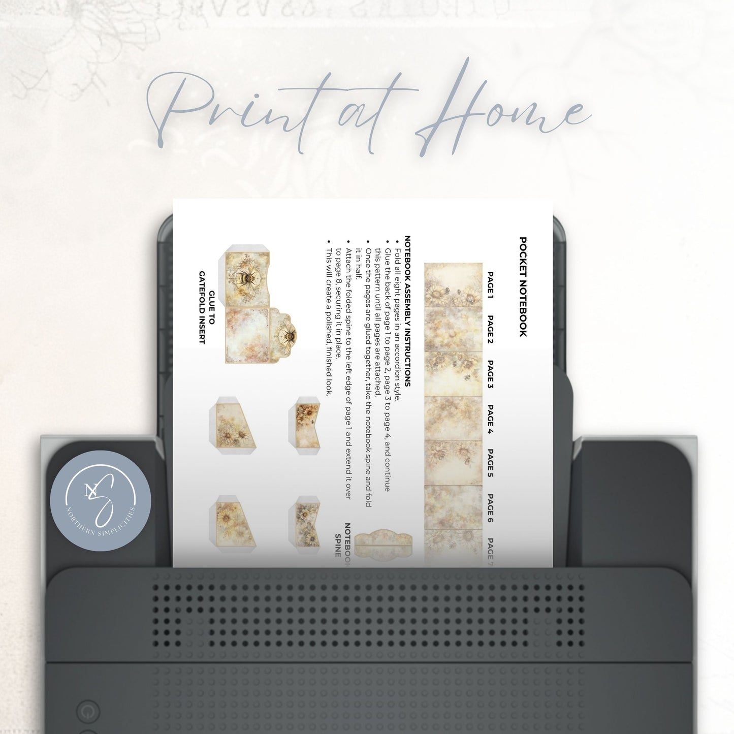 Honey Garden Mini Junk Journal Folio Kit