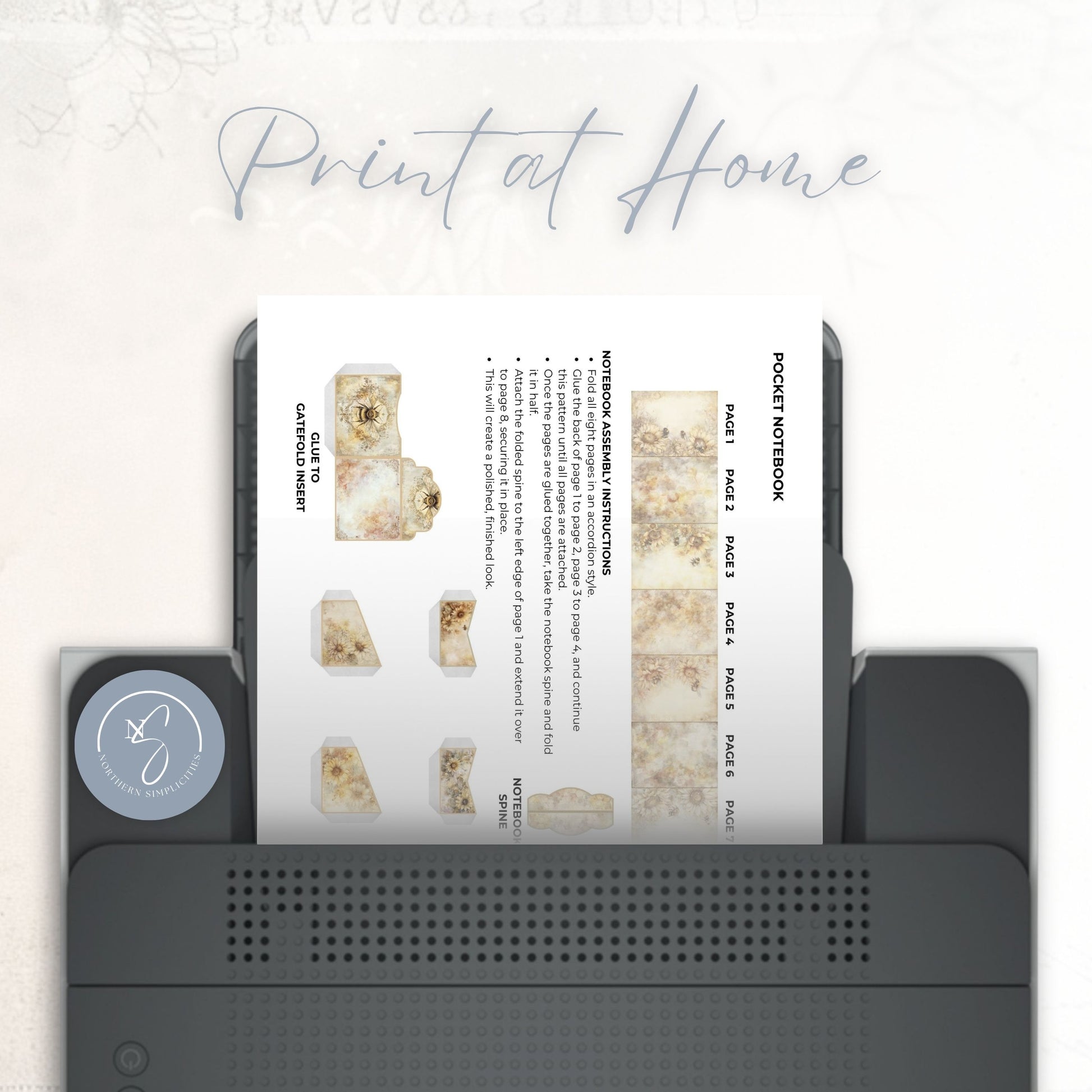 Honey Garden Mini Junk Journal Folio Kit