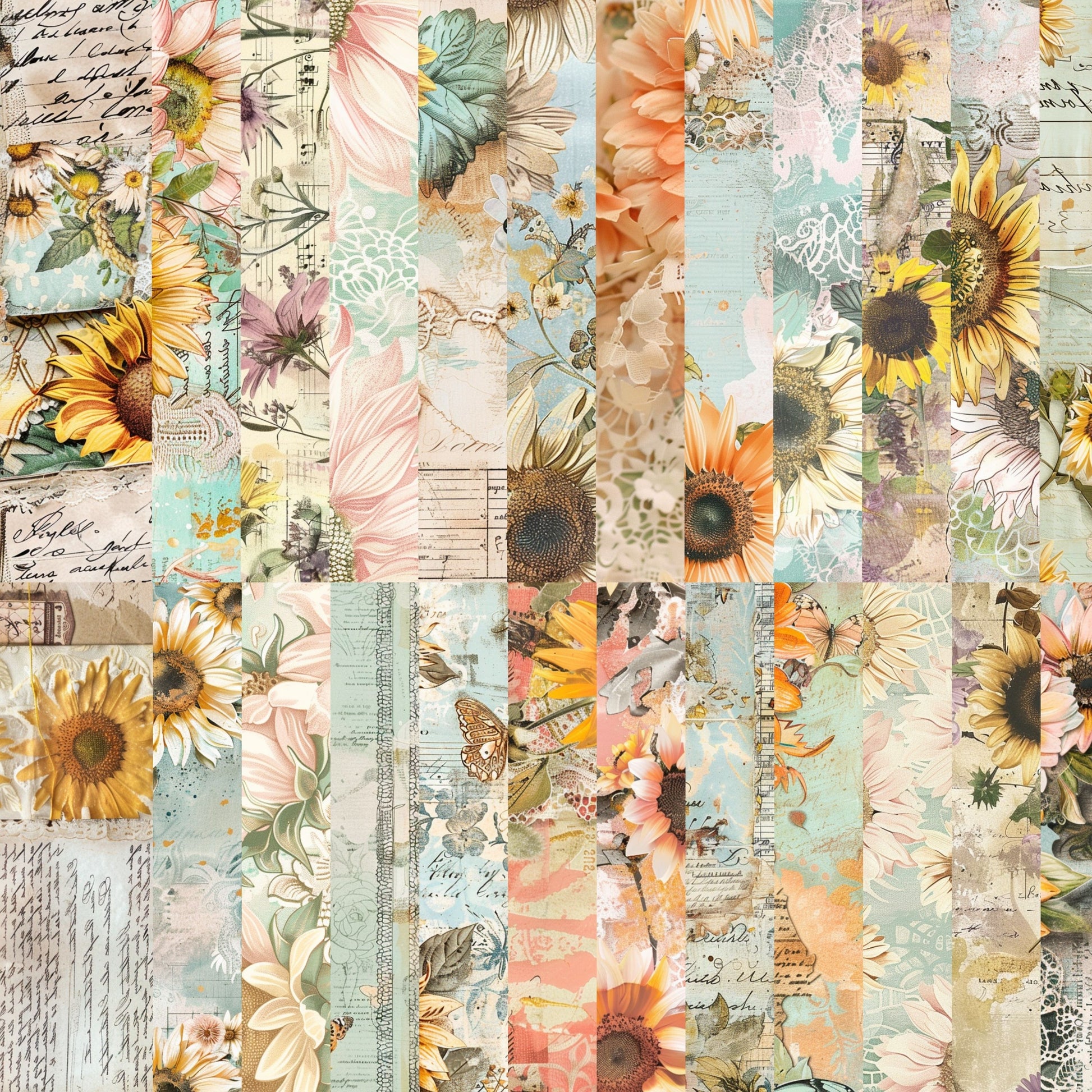 Sunflower Bliss Seamless Papers