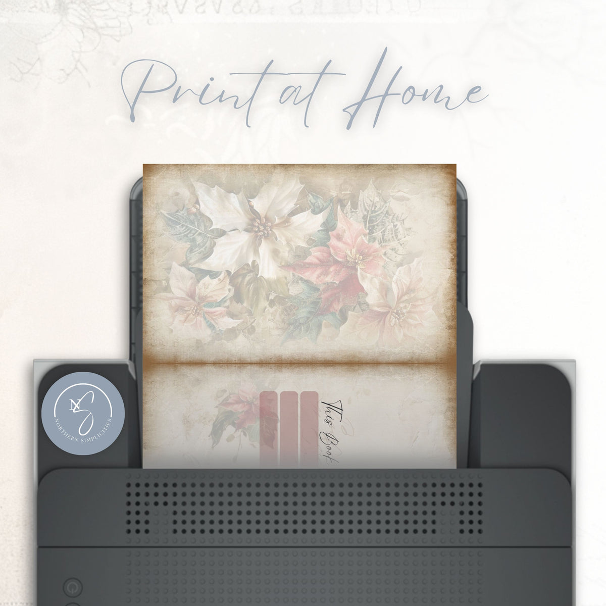 Poinsettia Perfection Junk Planner