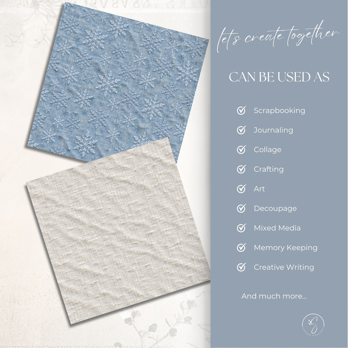 Cozy Threads Digital Papers
