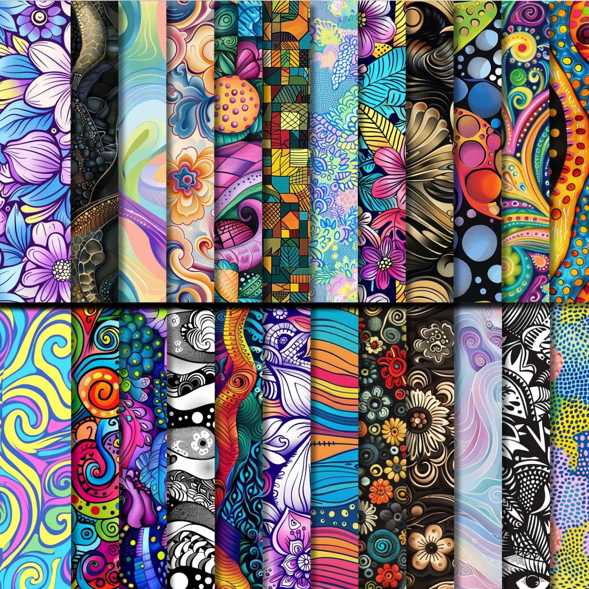 Zentangles Seamless Papers