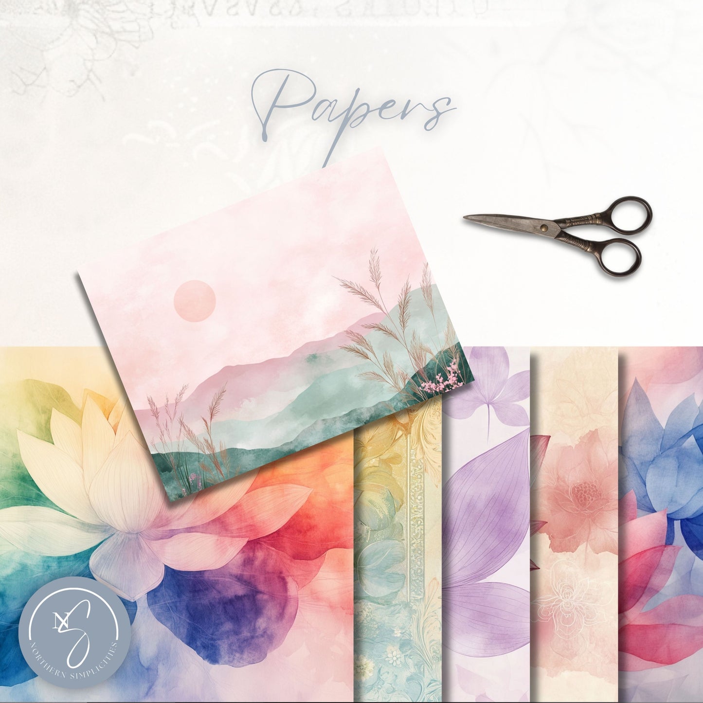 Lotus Awakening Junk Journal Kit