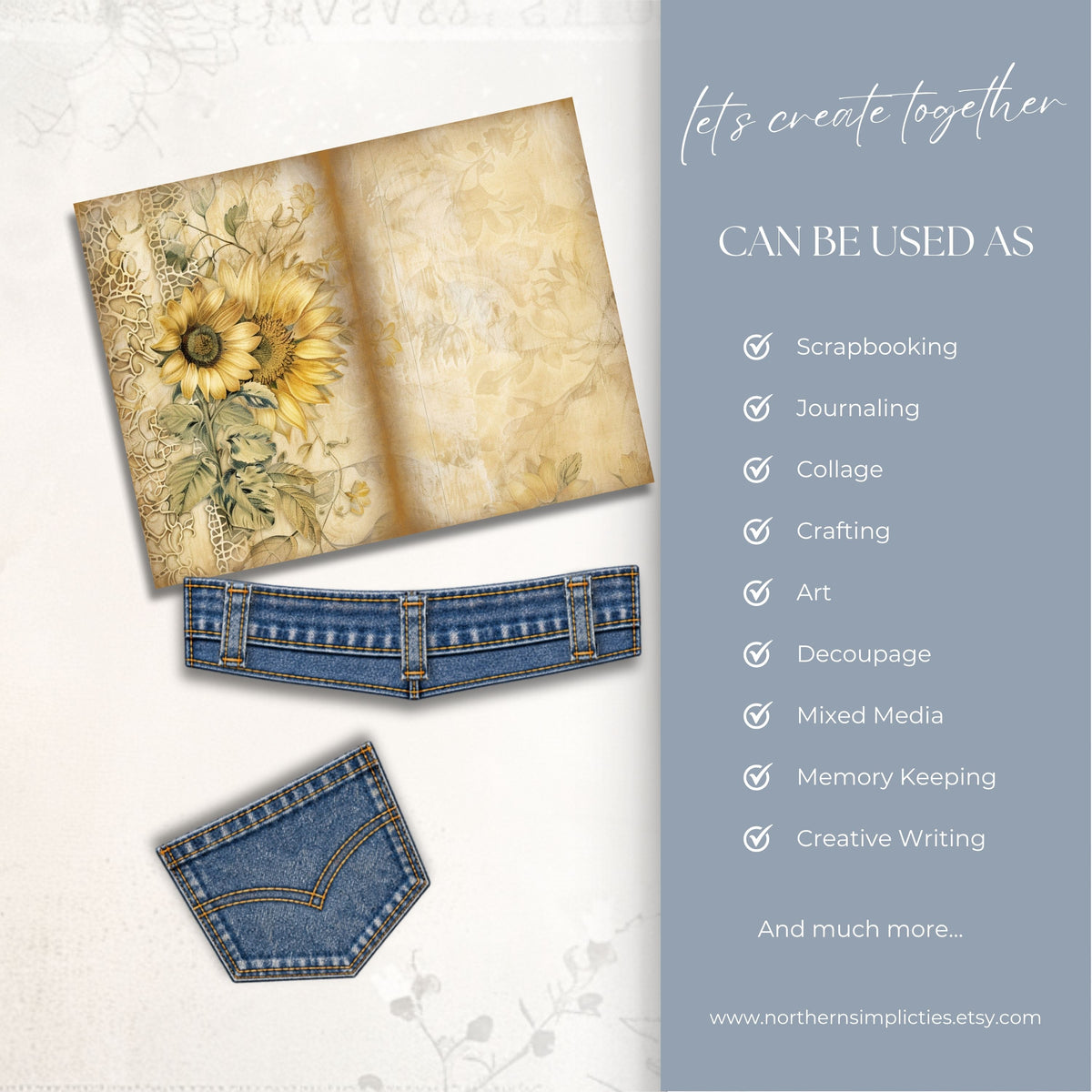 Sunshine Denim Ephemera