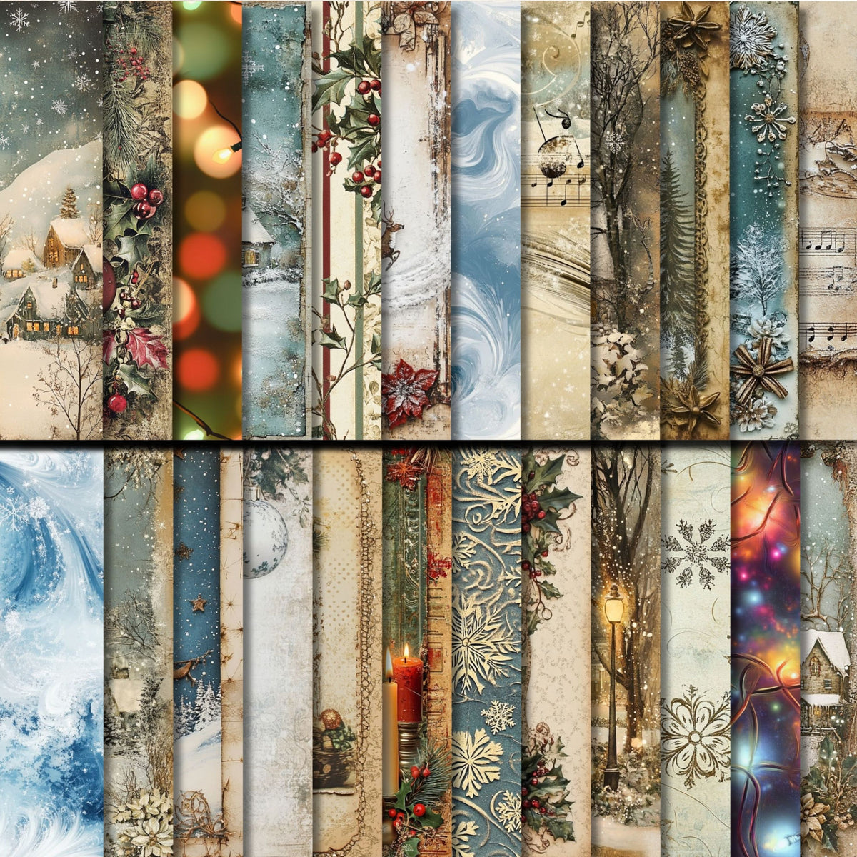 Classic Christmas Digital Papers