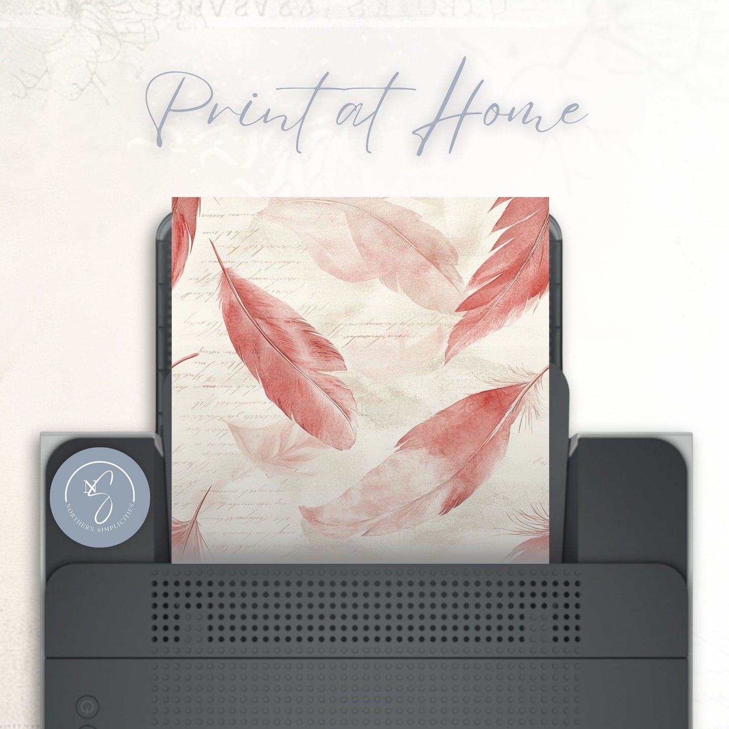 Cardinal Whispers Seamless Papers