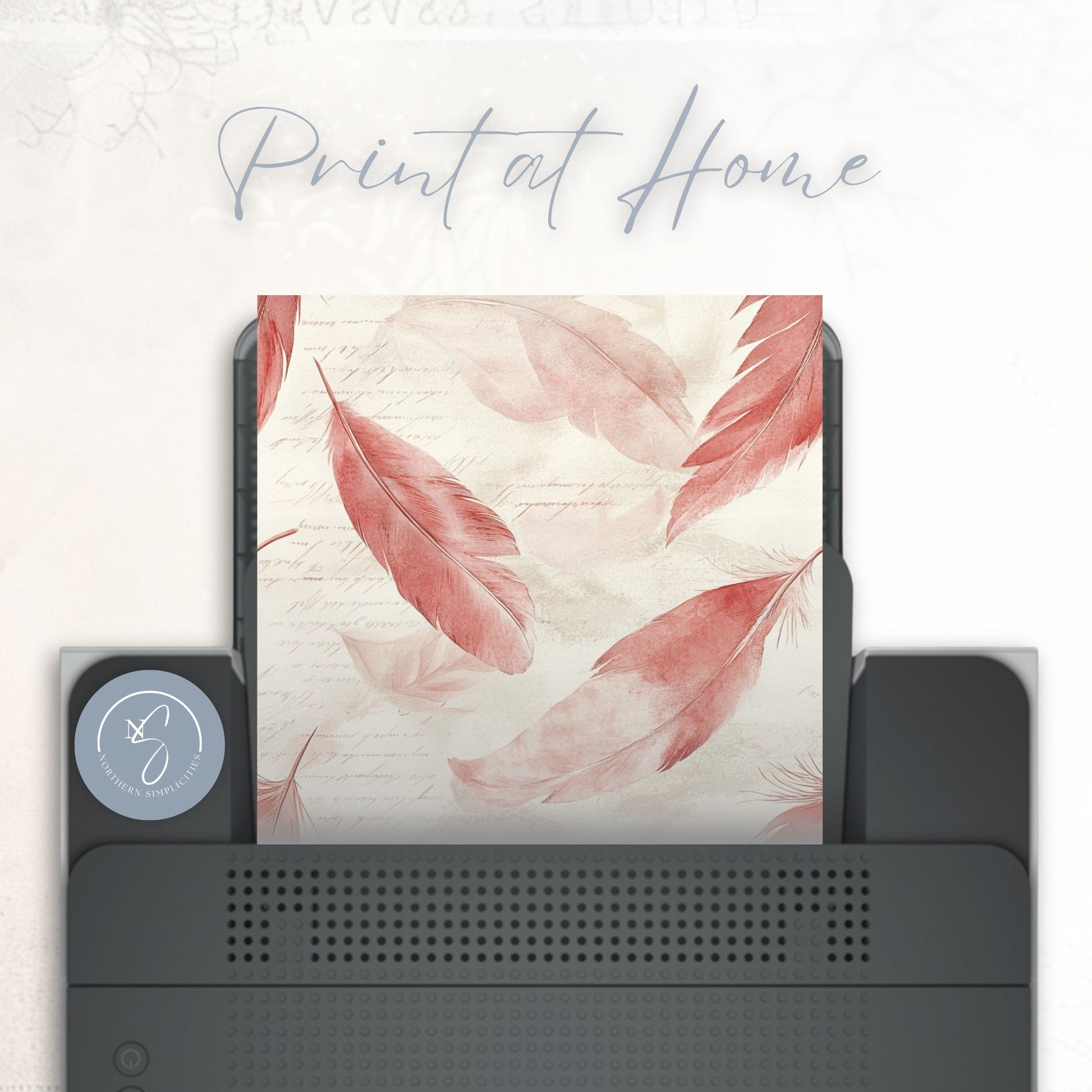 Cardinal Whispers Seamless Papers