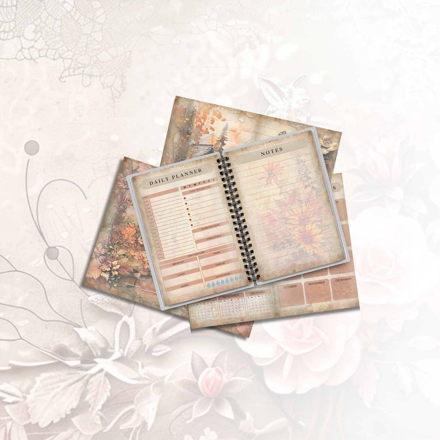 Autumn Whimsy Junk Planner
