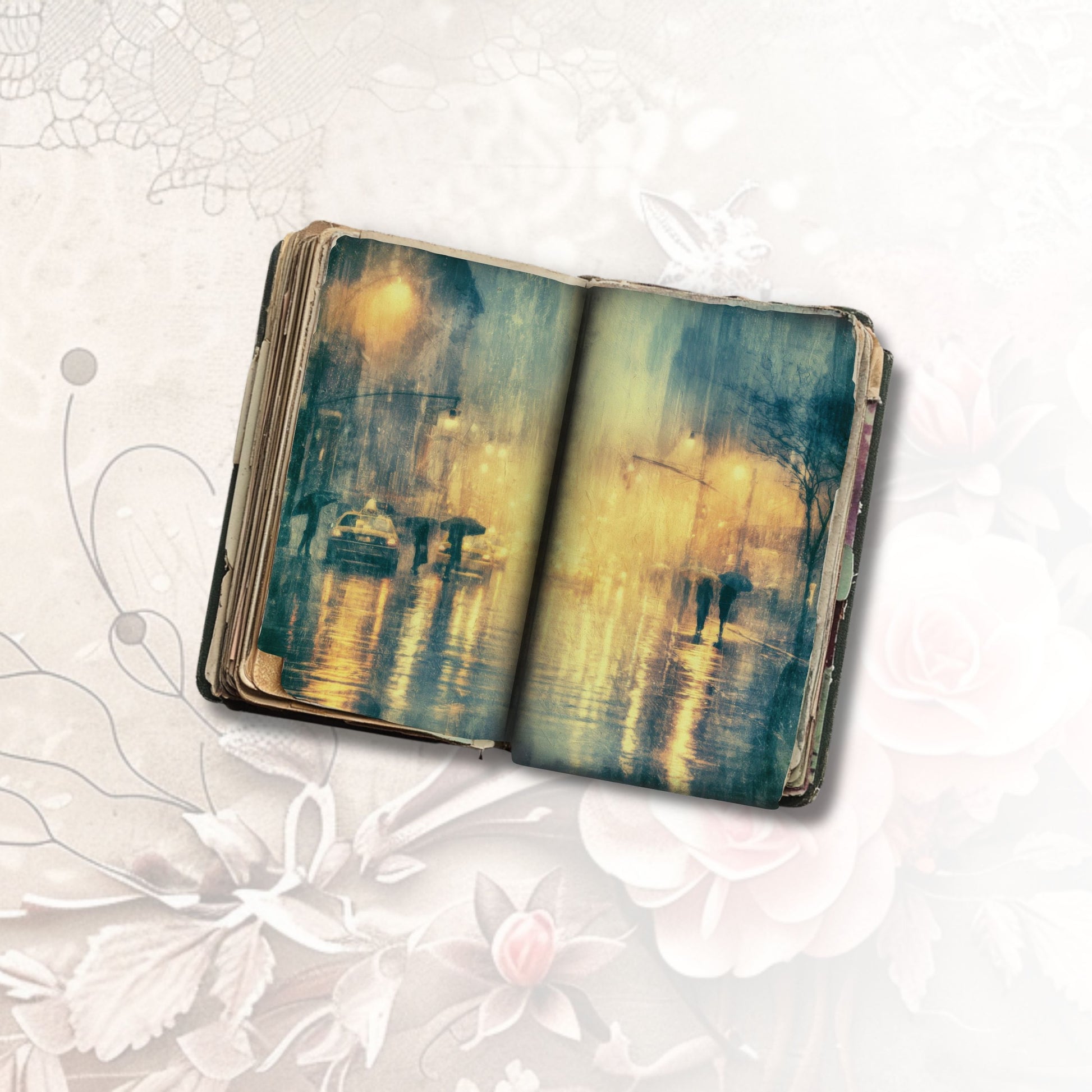 Midnight Rain Journal Pages
