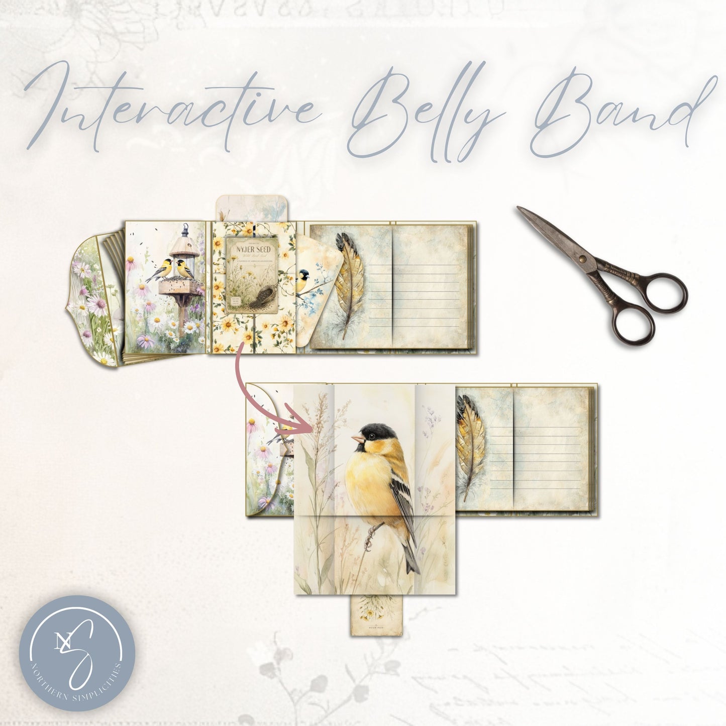 Golden Visitor Accordion Folio Kit