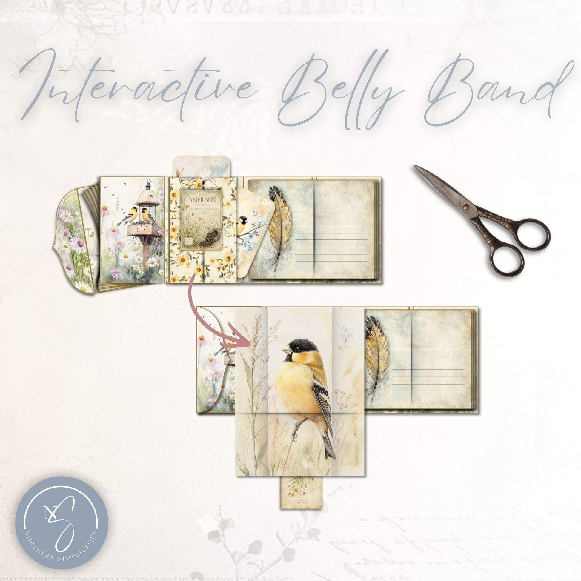 Golden Visitor Accordion Folio Kit