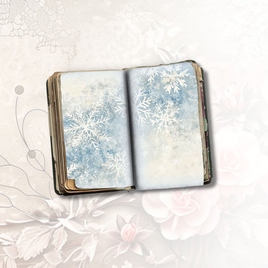 Frosted Elegance Journal Pages