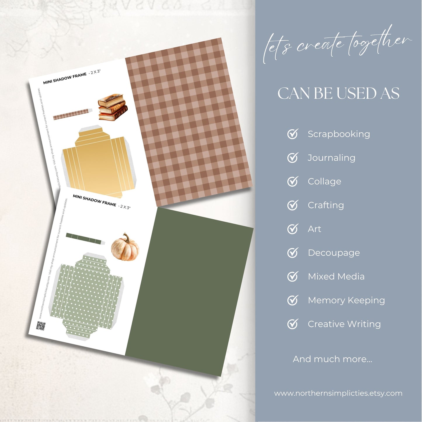 Cozy Comforts Mini Shadow Frame
