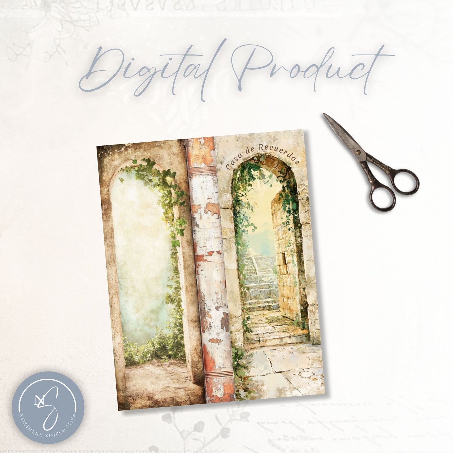 Casa de Recuerdos Tall Journal Cover