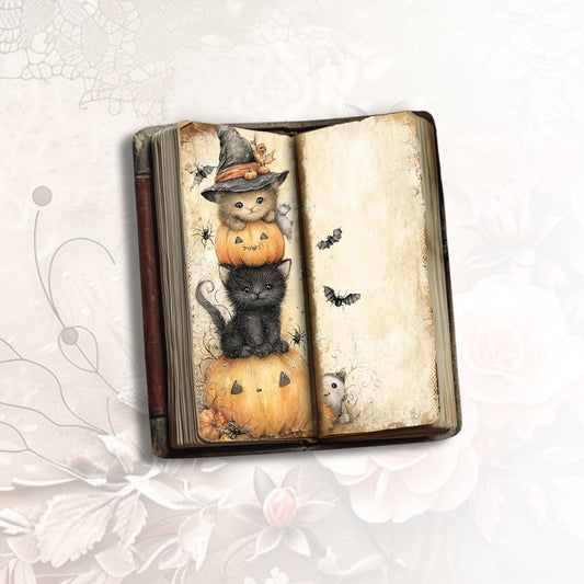 Stacked Spooks Tall Journal Pages