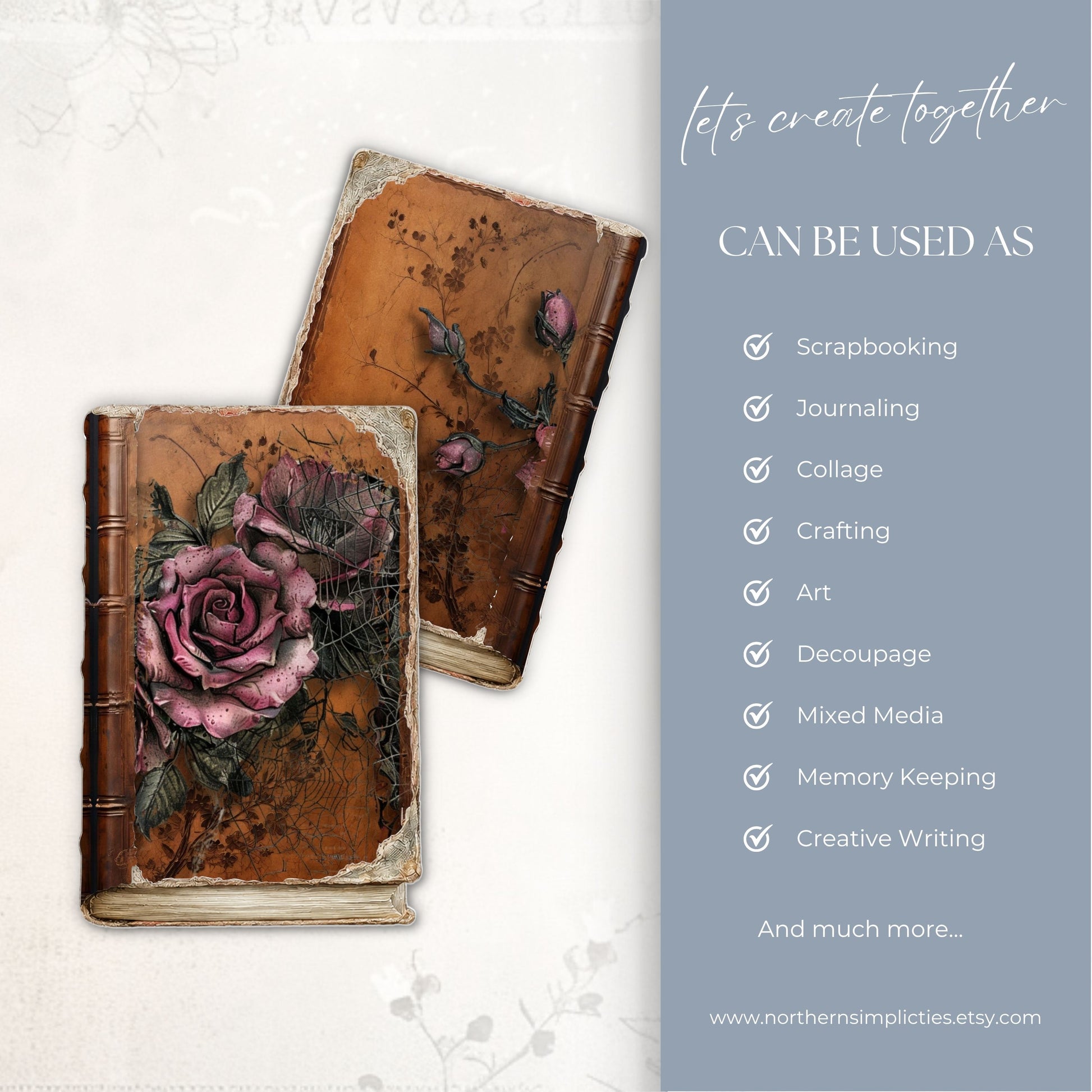 Haunted Blooms Junk Journal Cover