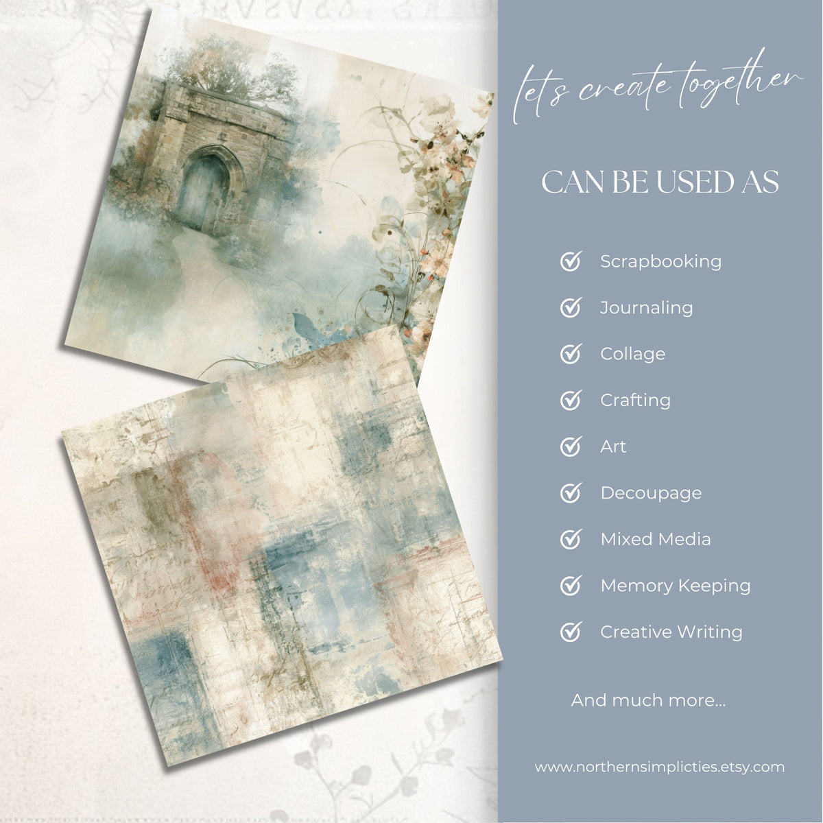 My Story — A Little Inspiration | 6 Free Printable Papers