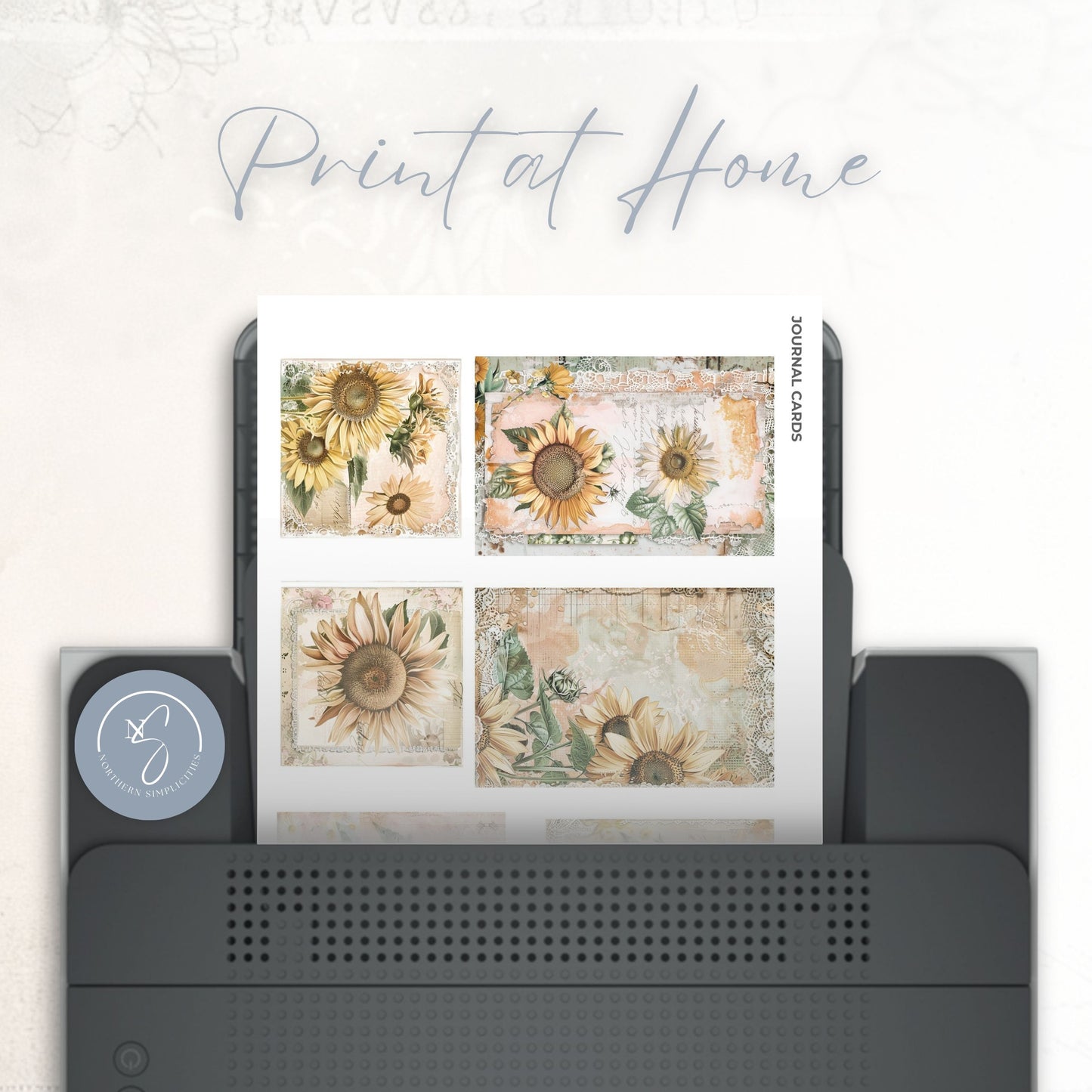 Sunflower Bliss Journal Cards & Envelopes