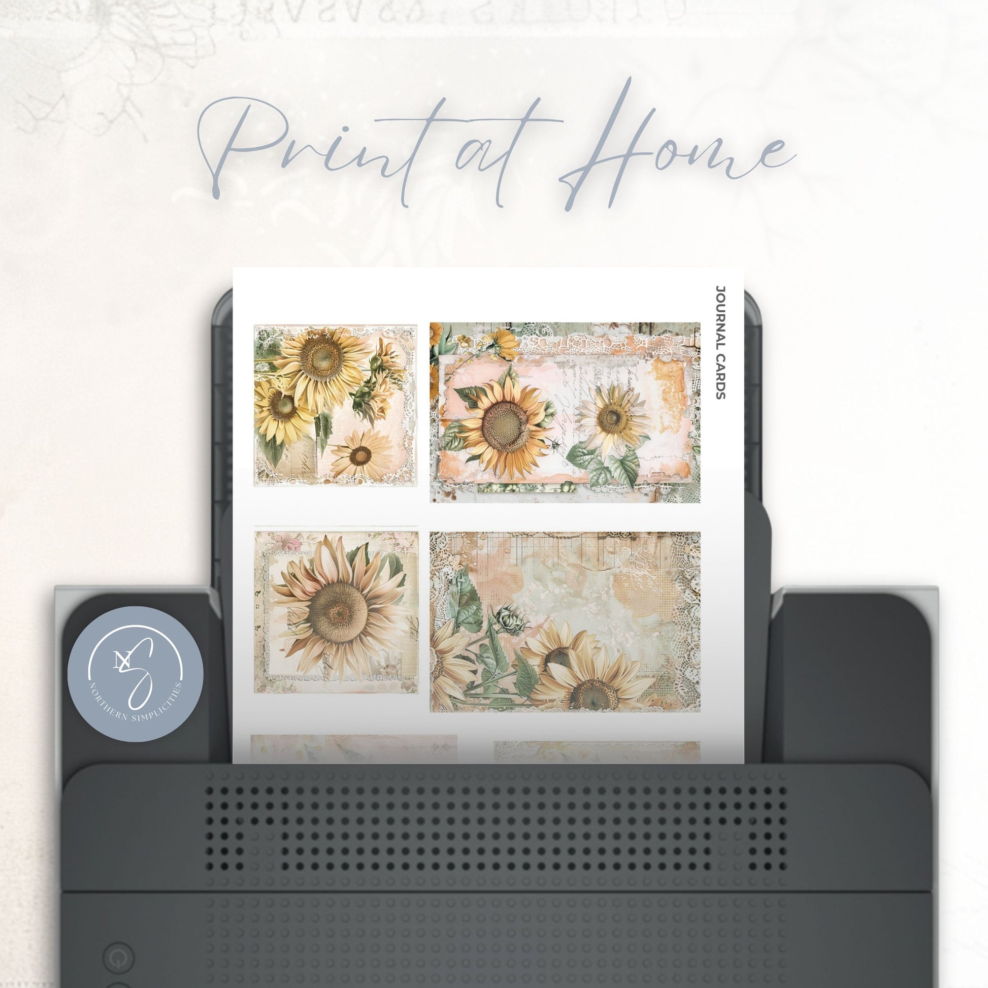 Sunflower Bliss Journal Cards & Envelopes